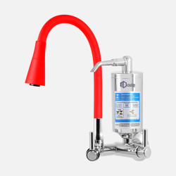 Torneira Gourmet com Filtro Zufer Cozinha Vermelha de Parede